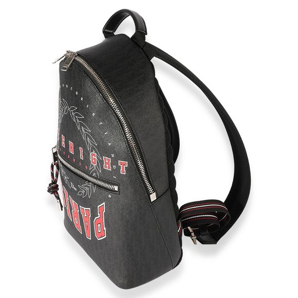Dior Homme Black Coated Canvas Late Night Backpack - Picture 2 of 7